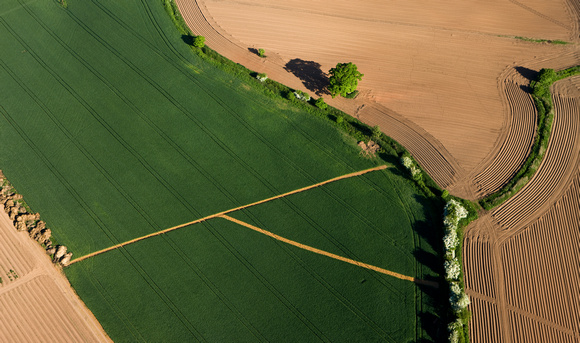 South of Great Witley Worcestershire (from Virgin Balloon)